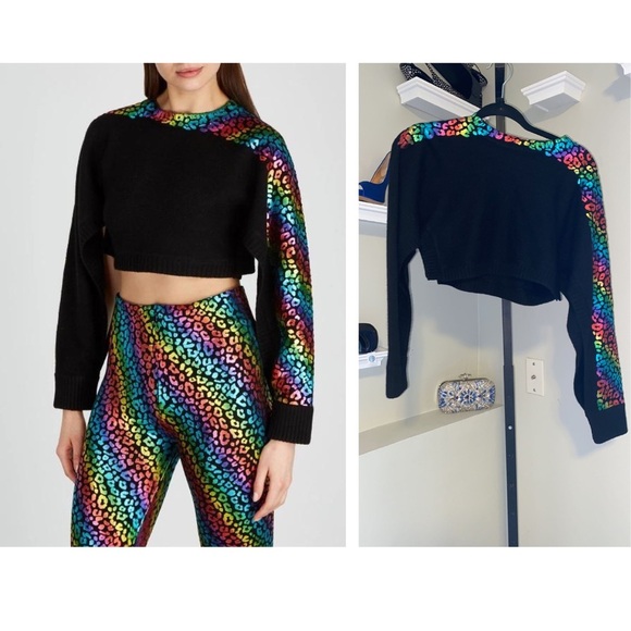 THREADS OF PRVLG
Black Leopard-print Cashmere Jumper - Picture 1 of 13